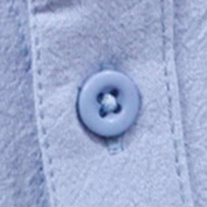 Buddha Stones 夏物 唐風 カジュアル マンダリンカラー 無地 コットン メンズ 半袖シャツ パッチポケット付き - image 7