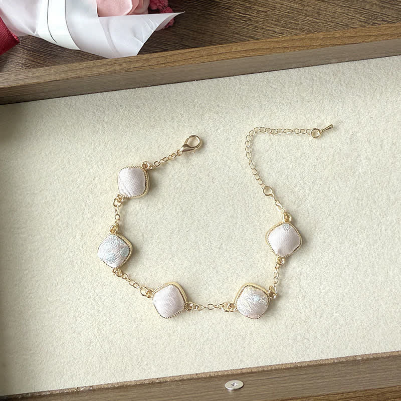 Buddha Stones カッパーソング ブロケード スクエア ヴィンテージ エレガンス ブレスレット - ピンク（同系色 – 柄は異なる場合があります） - image 8