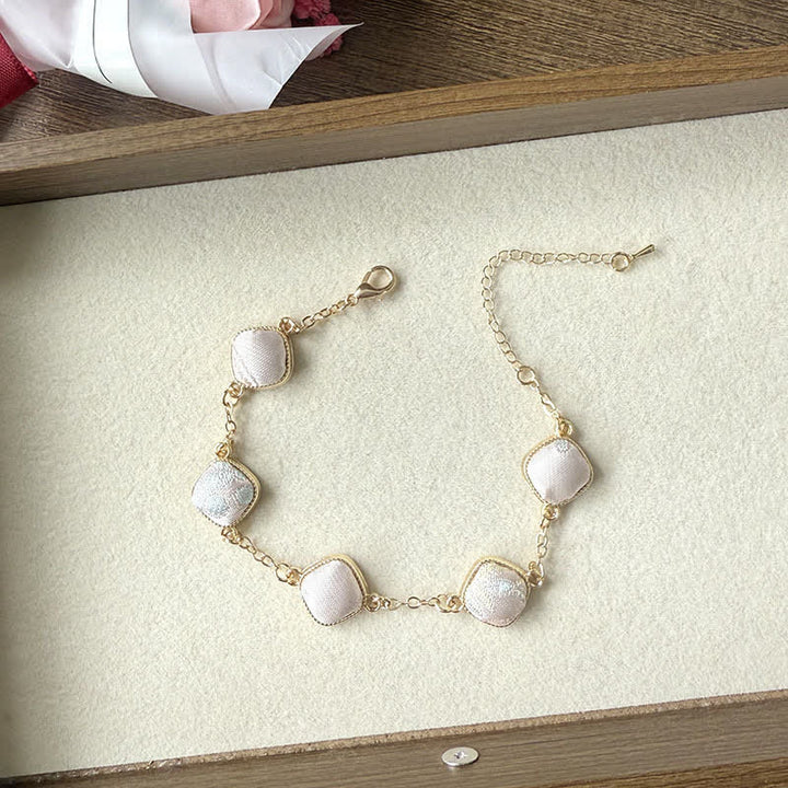 Buddha Stones カッパーソング ブロケード スクエア ヴィンテージ エレガンス ブレスレット - ピンク（同系色 – 柄は異なる場合があります） - image 8