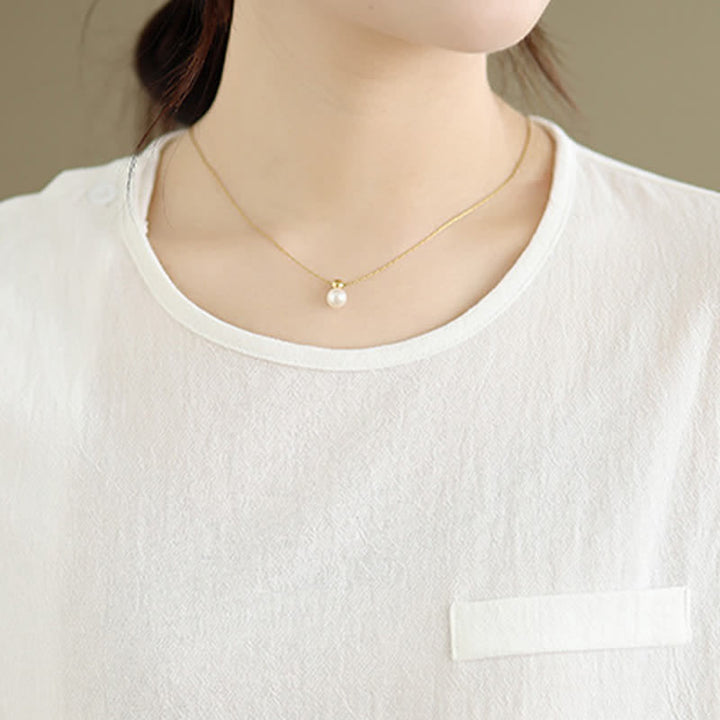 Buddha Stones 夏物 タンスタイル サイドスリット パンコウ 無地 クルーネック レディース 長袖 Tシャツ ポケット付き - image 6