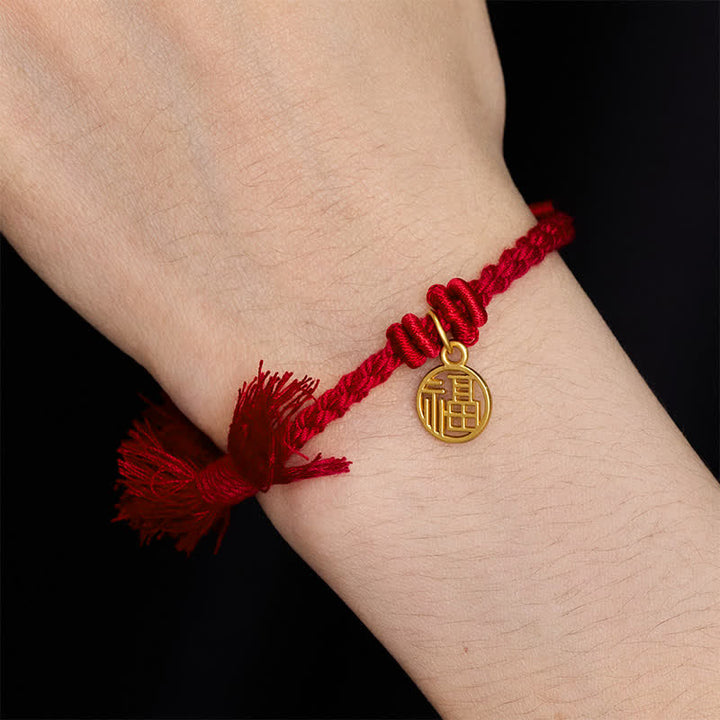 Buddha Stones 銅蓮の赤紐の新しい始まりのブレスレット - image 14