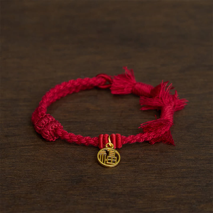 Buddha Stones 銅蓮の赤紐の新しい始まりのブレスレット - image 7