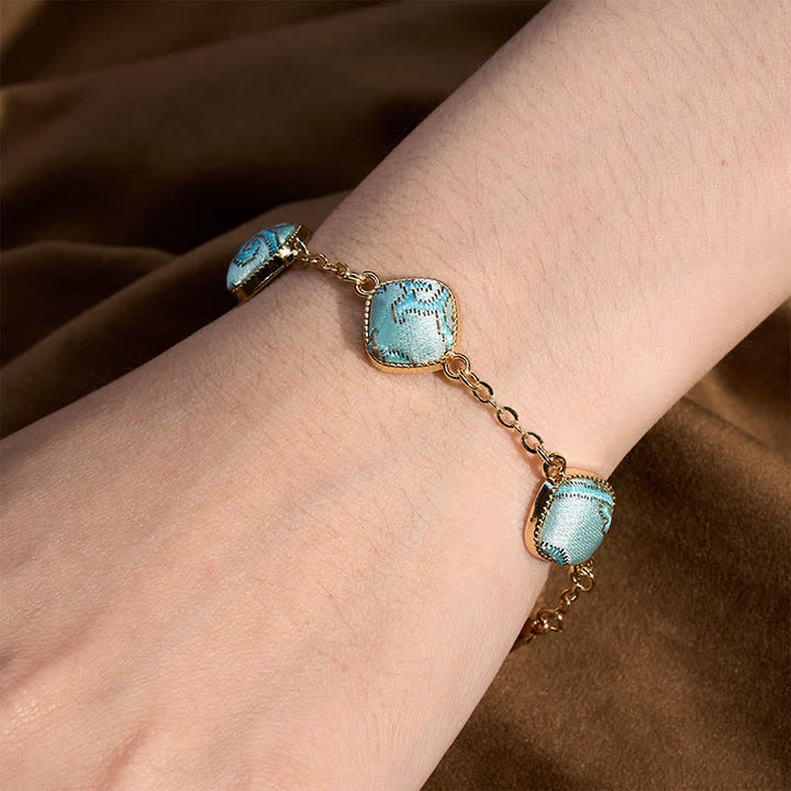 Buddha Stones カッパーソング ブロケード スクエア ヴィンテージ エレガンス ブレスレット - image 4