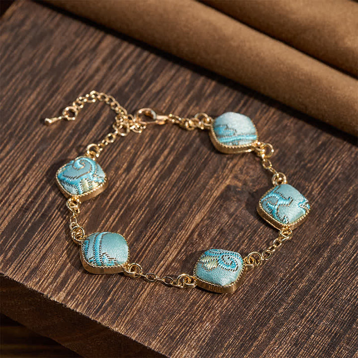 Buddha Stones カッパーソング ブロケード スクエア ヴィンテージ エレガンス ブレスレット - image 2