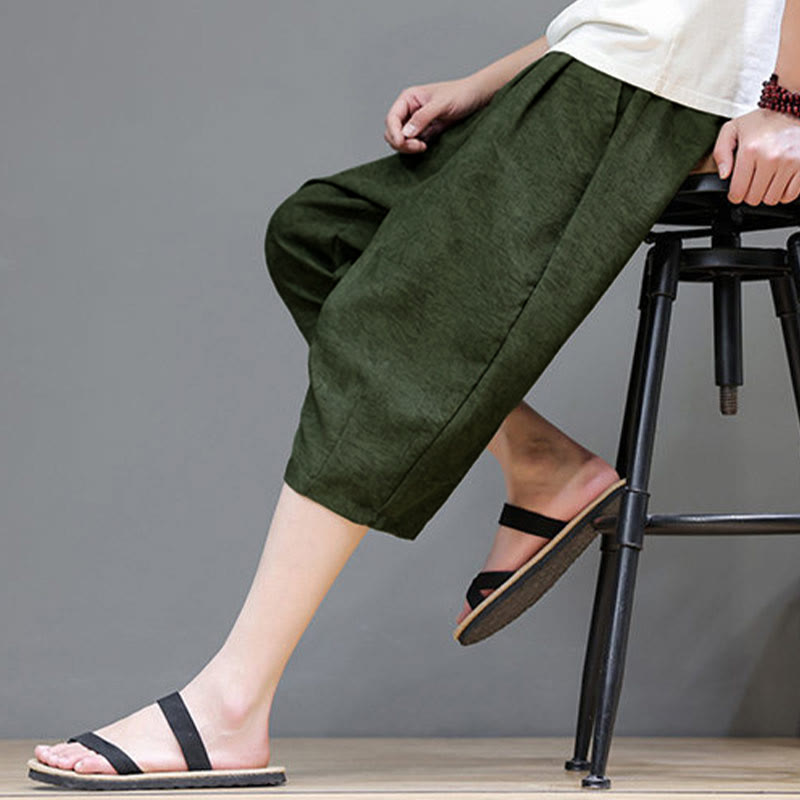 Buddha Stones 夏物カジュアル ボヘミアン ドローストリング アブストラクト メンズ ショートパンツ ポケット付き - image 41