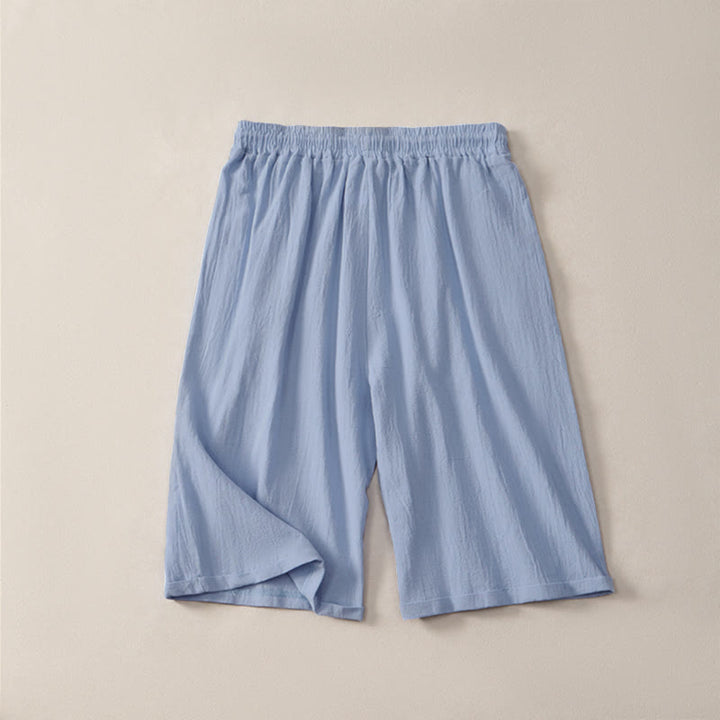 Buddha Stonesサマーカジュアル ドローストリング 無地 バミューダショーツ レディース ストレートレッグパンツ ポケット付き - image 16