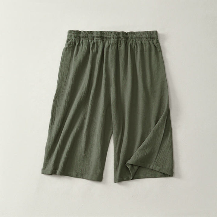 Buddha Stonesサマーカジュアル ドローストリング 無地 バミューダショーツ レディース ストレートレッグパンツ ポケット付き - image 8