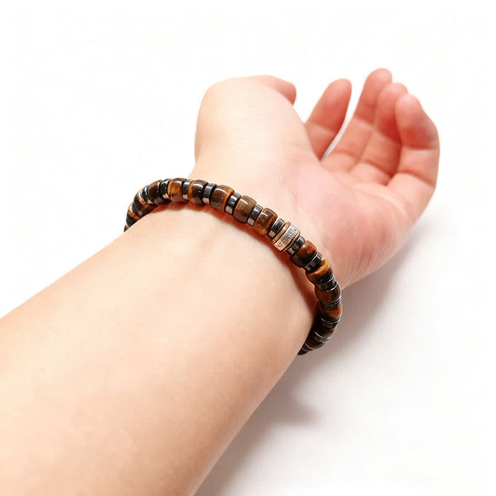Buddha Stones 天然タイガーアイ アンティークシルバー ライオン 自信ビーズブレスレット - image 12