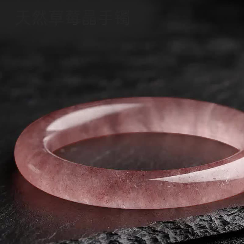 Buddha Stones天然ストロベリークォーツ ラブヒーリングブレスレット バングル - image 6