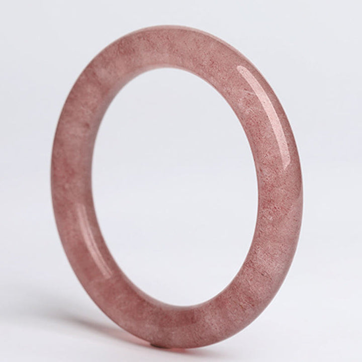 Buddha Stones天然ストロベリークォーツ ラブヒーリングブレスレット バングル - image 8