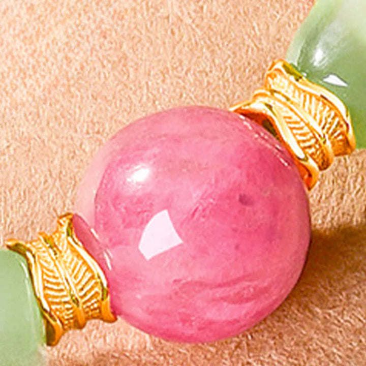 Buddha Stones ジェイドラック ラウンドビーズ ロードナイト ブレスレット - image 9