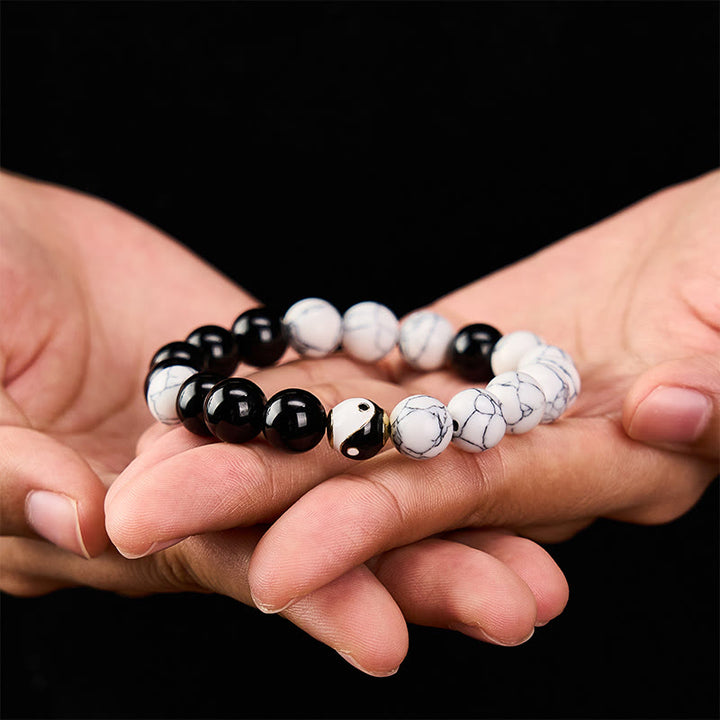 Buddha Stones 銅製陰陽バランス チベット ラウンド ブレスレット - image 10