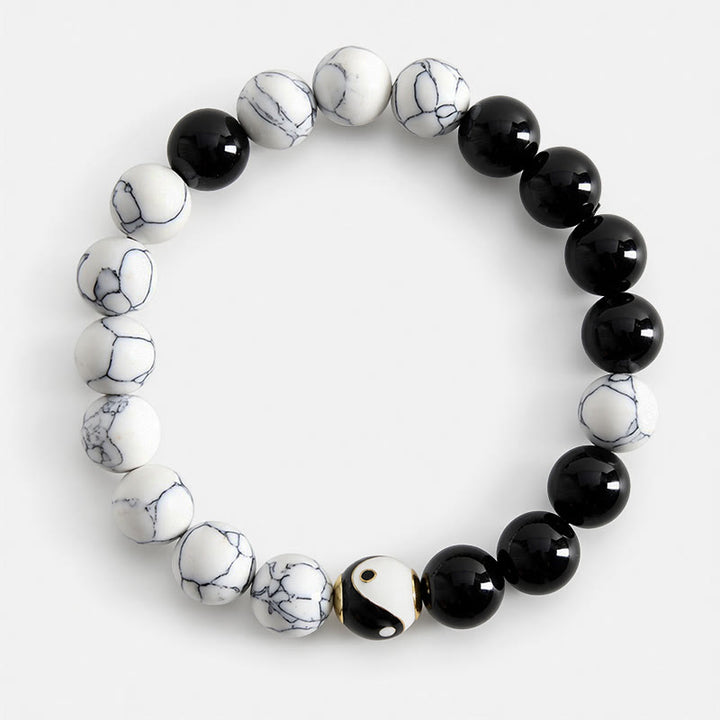 Buddha Stones 銅製陰陽バランス チベット ラウンド ブレスレット - image 1