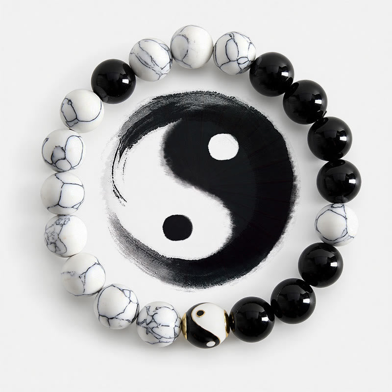 Buddha Stones 銅製陰陽バランス チベット ラウンド ブレスレット - 陰陽（バランス♥ハーモニー） - image 0