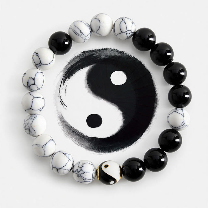 Buddha Stones 銅製陰陽バランス チベット ラウンド ブレスレット - 陰陽（バランス♥ハーモニー） - image 0