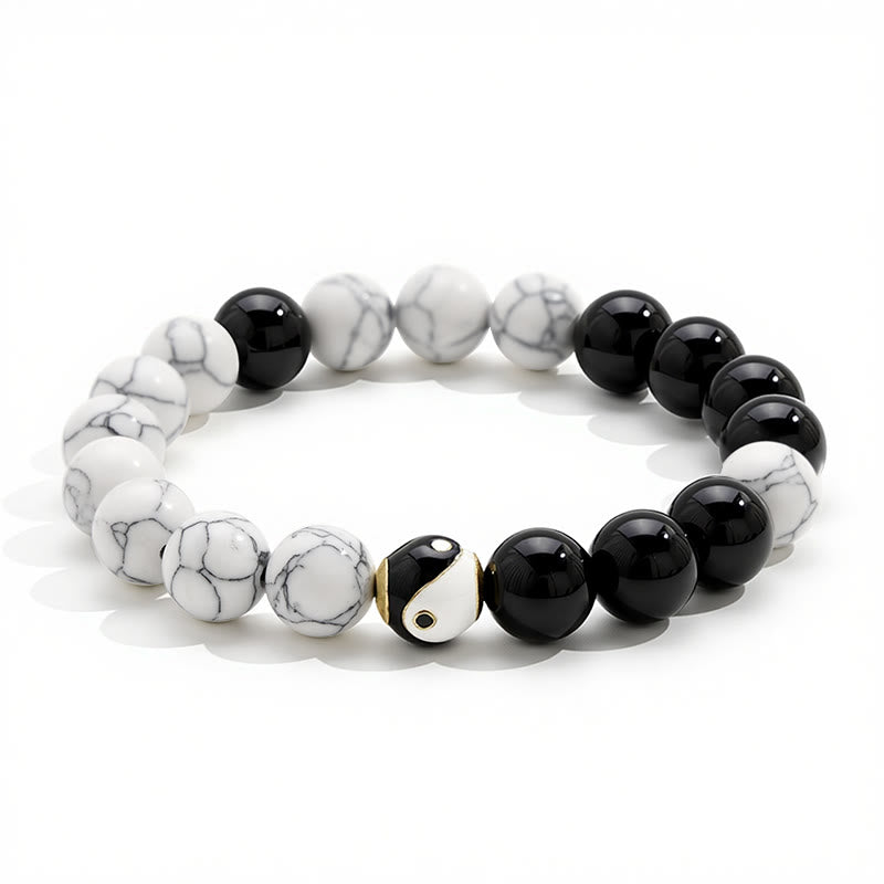 Buddha Stones 銅製陰陽バランス チベット ラウンド ブレスレット - image 4