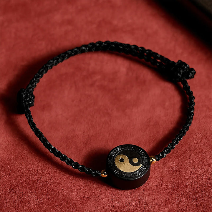 Buddha Stones 黒檀グラウンディング赤紐ブレスレット - image 13