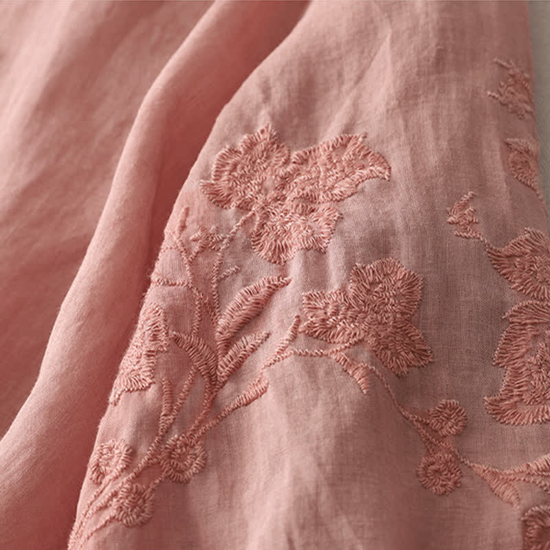 Buddha Stones刺繍入りボタンダウンレディースシャツ - image 25