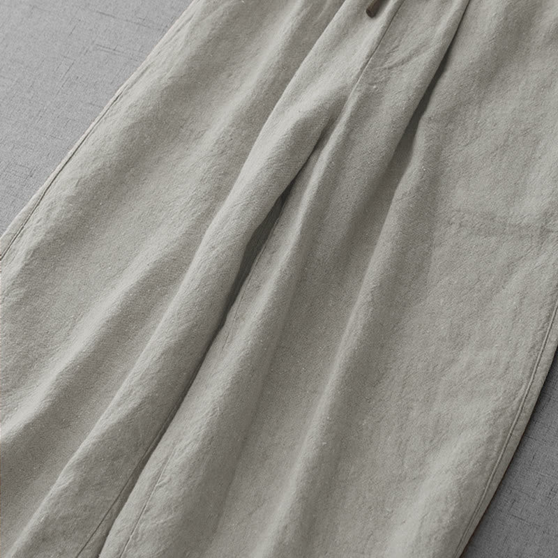Buddha Stonesカジュアル デイリー ドローストリング シンプルデザイン レディースパンツ ポケット付き - image 8