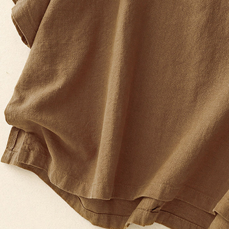 Buddha Stonesカジュアル 無地 レディース クルーネック ゆったり半袖Tシャツ - image 15