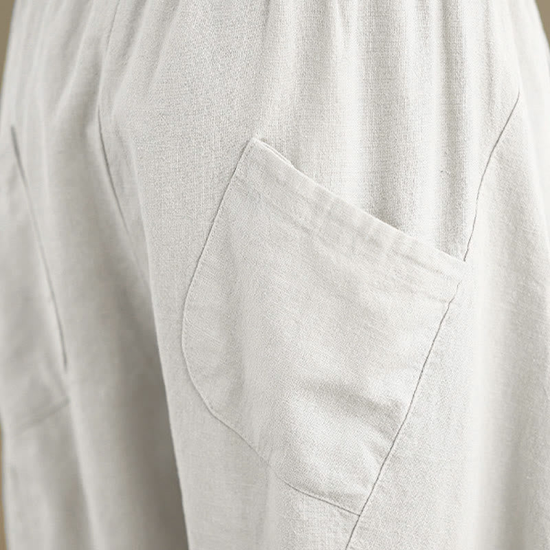 Buddha Stonesスプリング 7-8丈 無地 レディース ハーレムパンツ ポケット付き - image 27