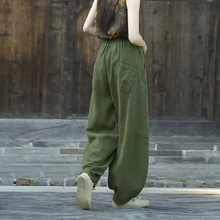 Buddha Stonesパンツ ハーレムパンツ ゆったりとした禅ヨガ太極拳 レディースパンツ - image 16