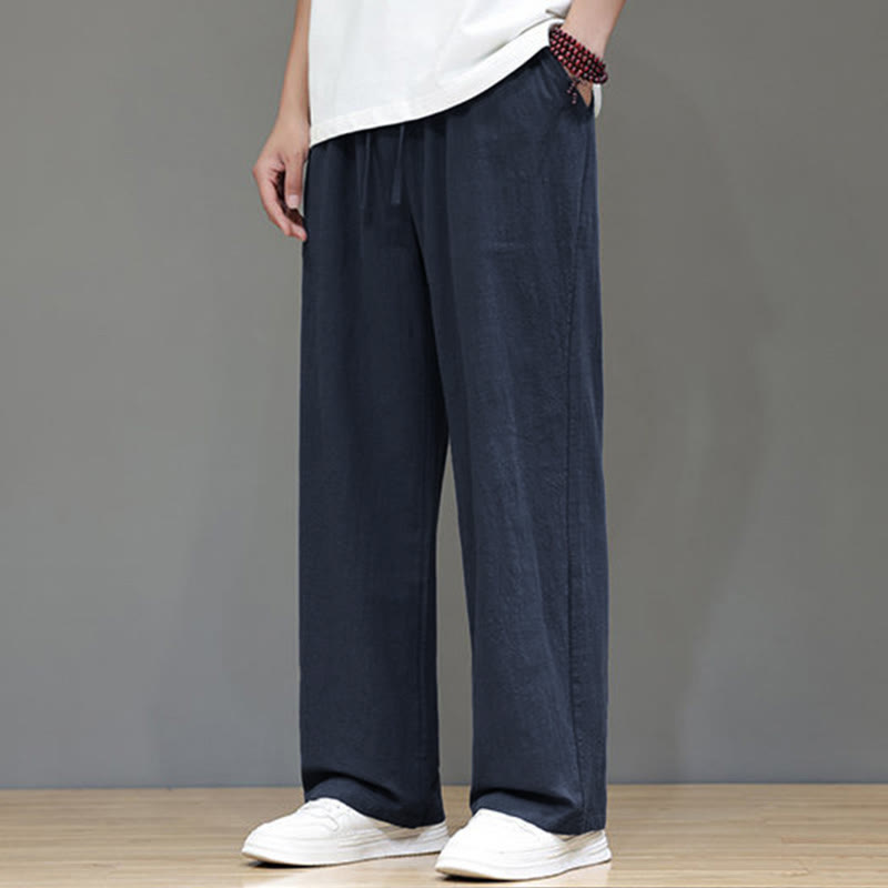 Buddha Stonesメンズ 夏用ストレートレッグパンツ（ポケット付き） - image 4