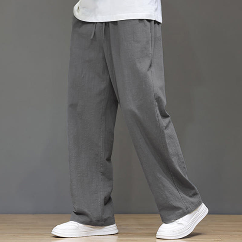 Buddha Stonesメンズ 夏用ストレートレッグパンツ（ポケット付き） - グレー - US/UK/AU46、 EU56 (5XL) - image 19