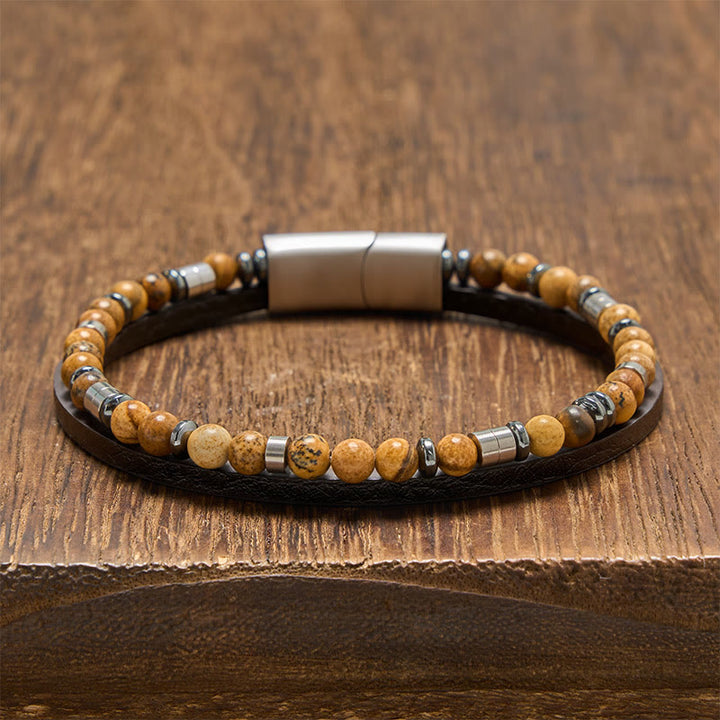 Buddha Stones ラピスラズリ・トゥルース ダブルラップレザーブレスレット - タイガーアイ（手首周り：19～20cm） - image 23