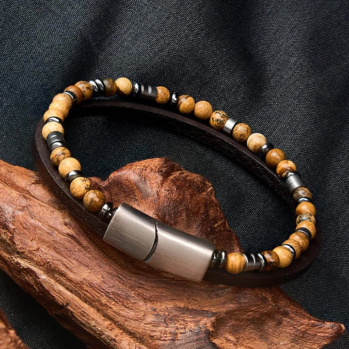 Buddha Stones ラピスラズリ・トゥルース ダブルラップレザーブレスレット - image 27