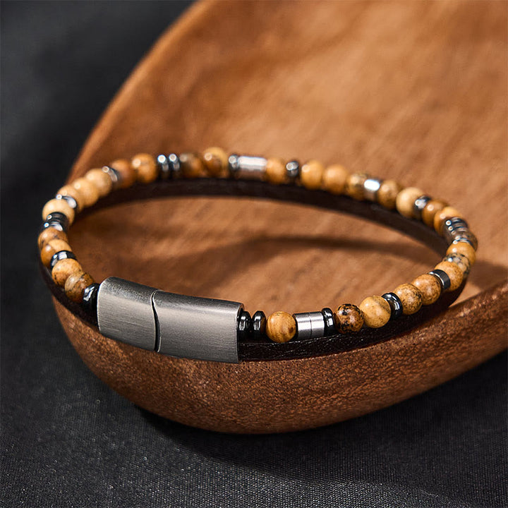 Buddha Stones ラピスラズリ・トゥルース ダブルラップレザーブレスレット - image 24