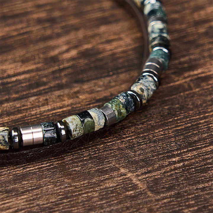 Buddha Stones ラピスラズリ・トゥルース ダブルラップレザーブレスレット - image 13