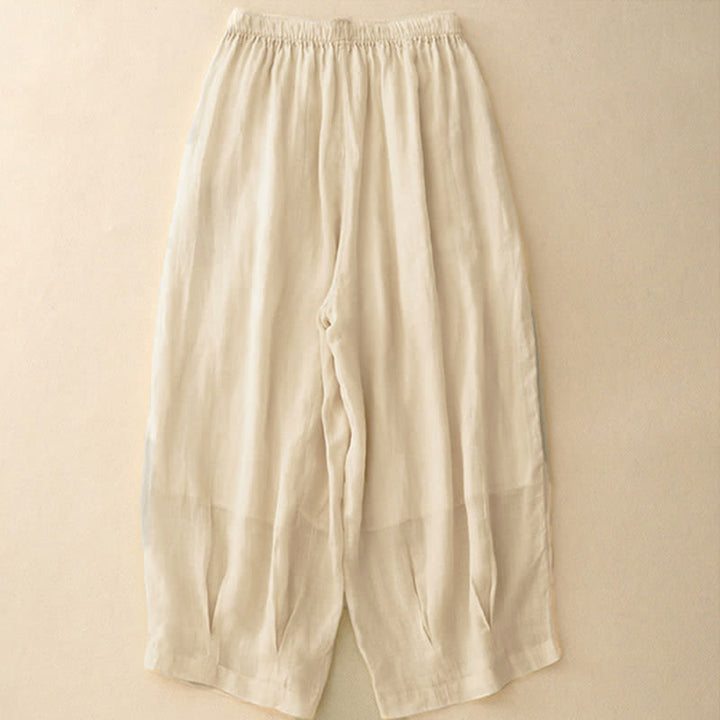 Buddha Stonesカジュアル ルーズ ダブルレイヤー 7-8丈 クロップドパンツ レディース パンツ ポケット付き - image 22