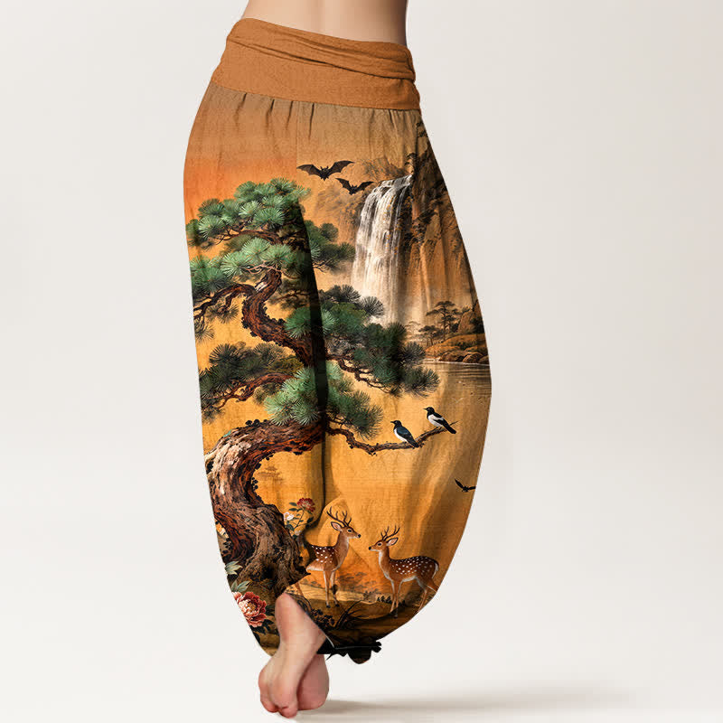 Buddha Stones コットンマウンテン パインディア柄 レディース ゴムウエスト ハーレムパンツ - image 10