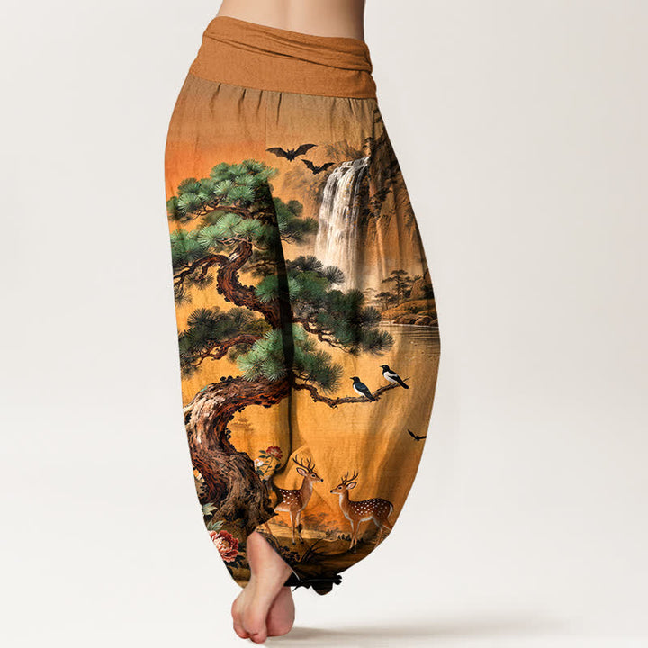 Buddha Stones コットンマウンテン パインディア柄 レディース ゴムウエスト ハーレムパンツ - image 10