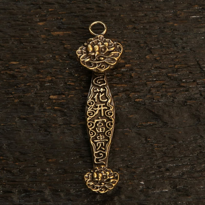 Buddha Stones 銅製の貔貅（ひきゅう）中国コイン如意蓮富キーホルダー - image 28