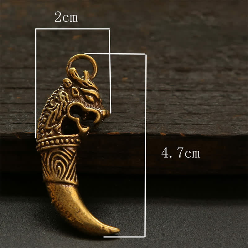 Buddha Stones 銅製貔貅編み五帝銭ひょうたん富のキーホルダー - image 26