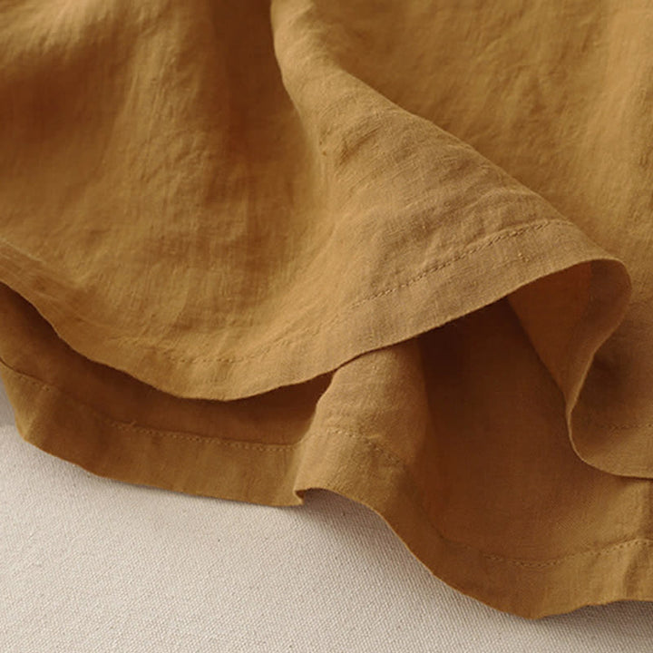 Buddha Stonesプレーンステッチクルーネックデザインレディースポリエステル半袖シャツ - image 15