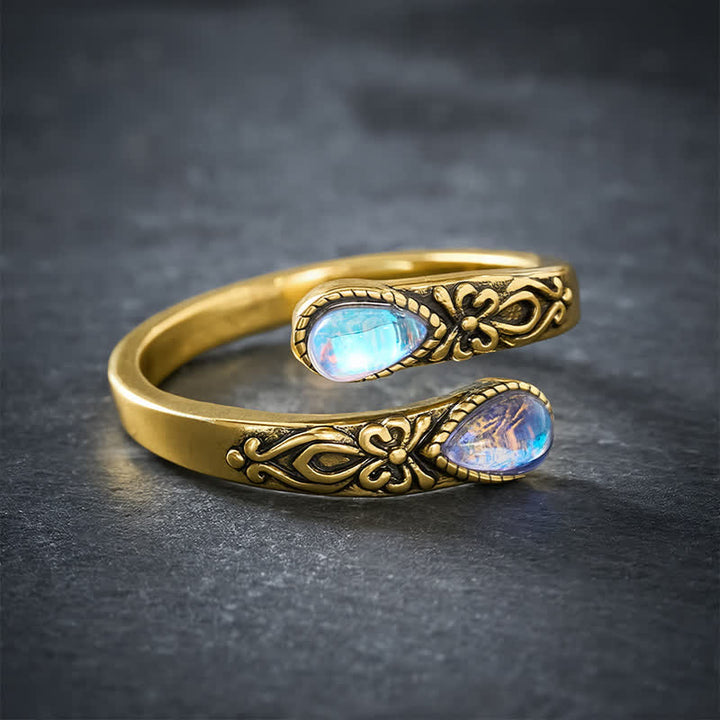 Buddha Stones 銅製リュウリ・バタフライ・フリーダム・オープンリング - image 10
