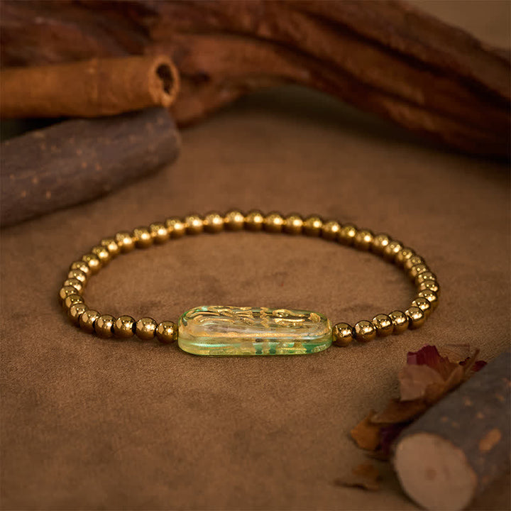 Buddha Stones チタンスチール リウリ・オーム・マニ・パドメ・フム刺激ブレスレット - image 14