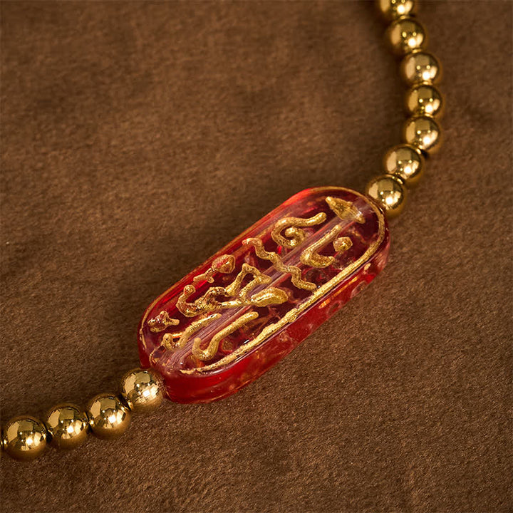 Buddha Stones チタンスチール リウリ・オーム・マニ・パドメ・フム刺激ブレスレット - image 12
