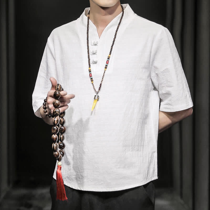 Buddha Stonesカジュアル サマー ハーフスリーブシャツ メンズ 半袖シャツ - image 5