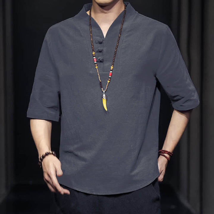 Buddha Stonesカジュアル サマー ハーフスリーブシャツ メンズ 半袖シャツ - image 20