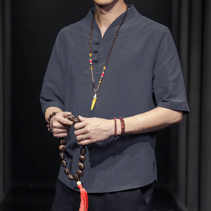 Buddha Stonesカジュアル サマー ハーフスリーブシャツ メンズ 半袖シャツ - image 19