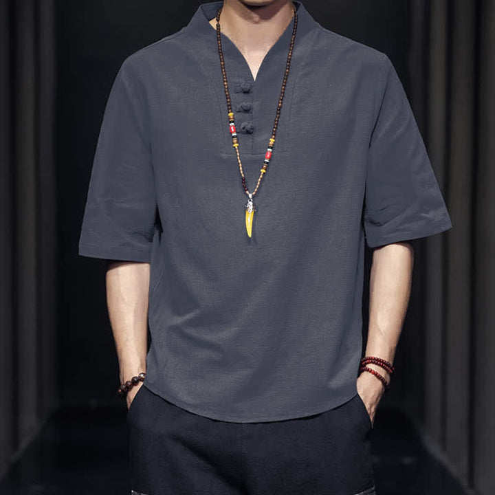 Buddha Stonesカジュアル サマー ハーフスリーブシャツ メンズ 半袖シャツ - image 17