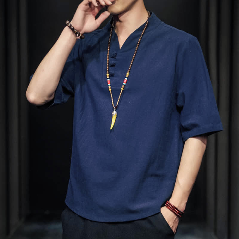 Buddha Stonesカジュアル サマー ハーフスリーブシャツ メンズ 半袖シャツ - image 28