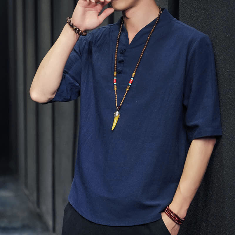 Buddha Stonesカジュアル サマー ハーフスリーブシャツ メンズ 半袖シャツ - image 30