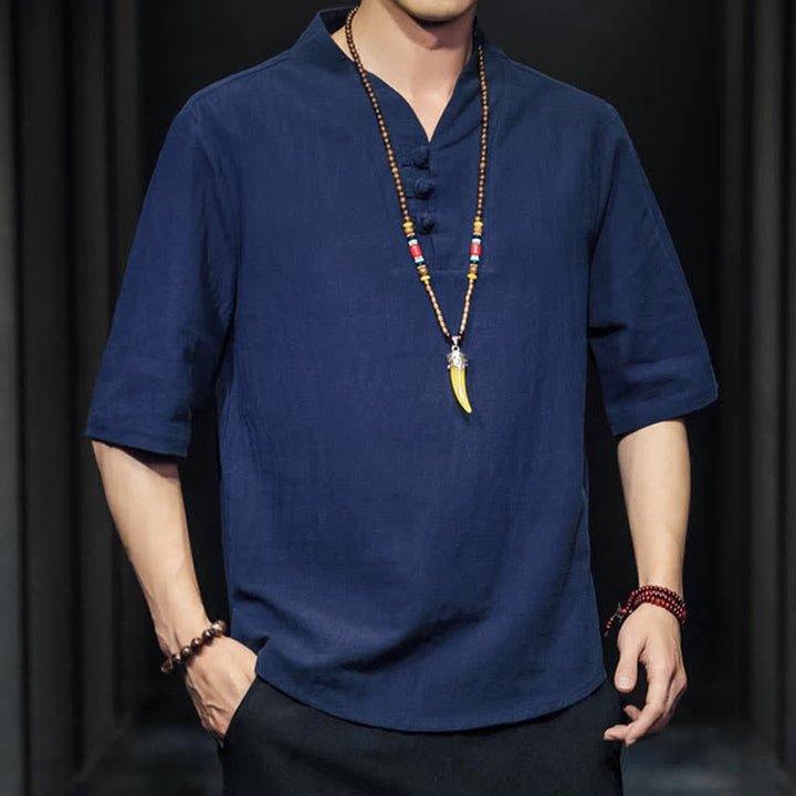 Buddha Stonesカジュアル サマー ハーフスリーブシャツ メンズ 半袖シャツ - image 25