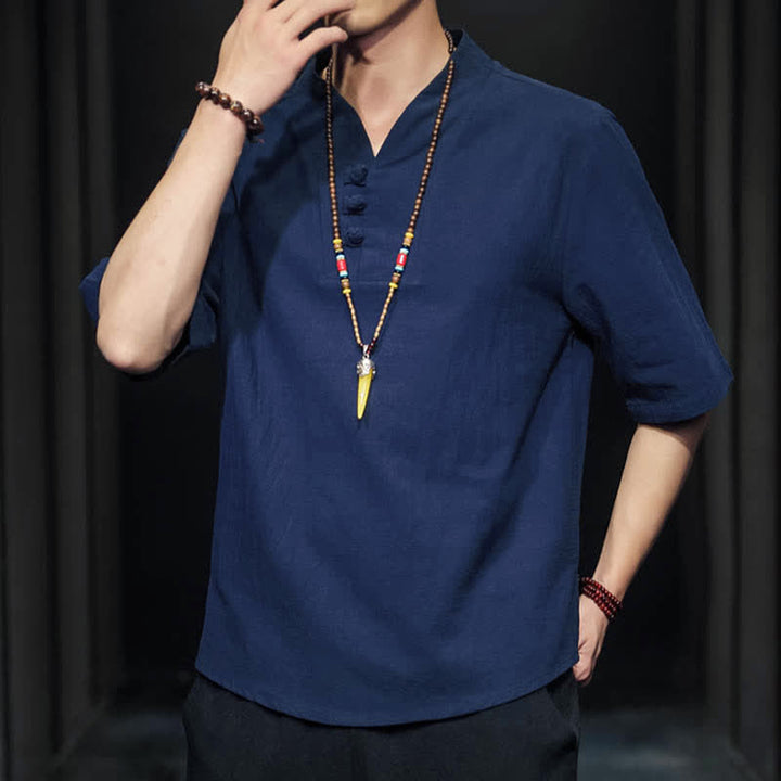 Buddha Stonesカジュアル サマー ハーフスリーブシャツ メンズ 半袖シャツ - image 31