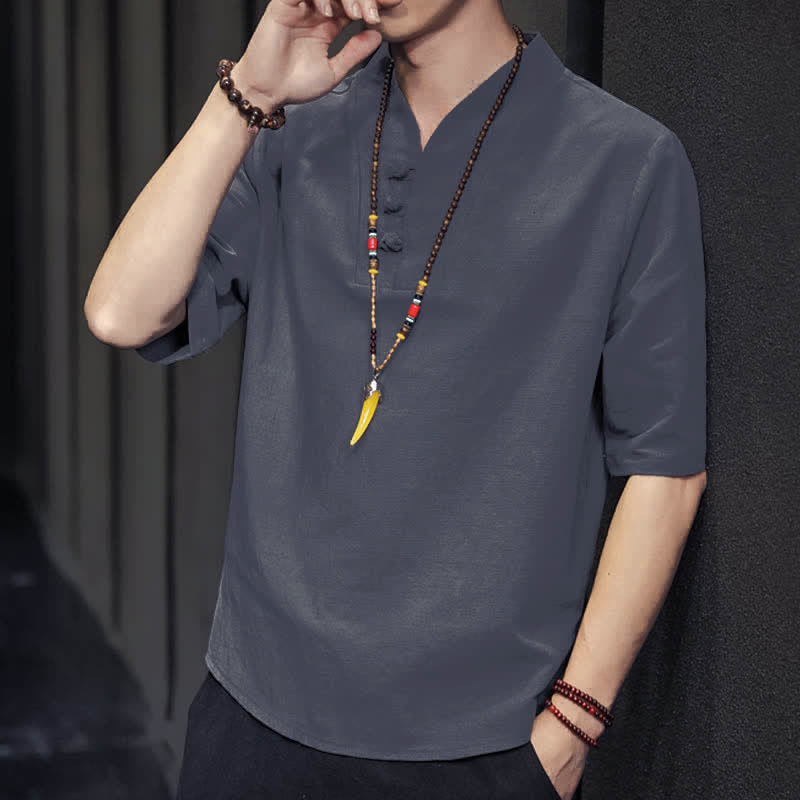 Buddha Stonesカジュアル サマー ハーフスリーブシャツ メンズ 半袖シャツ - image 23